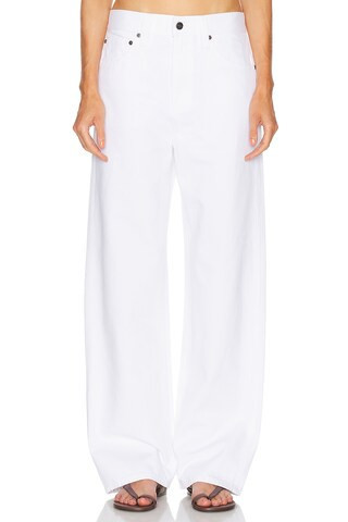 KHAITE Bonnie Straight Leg in White | FWRD 