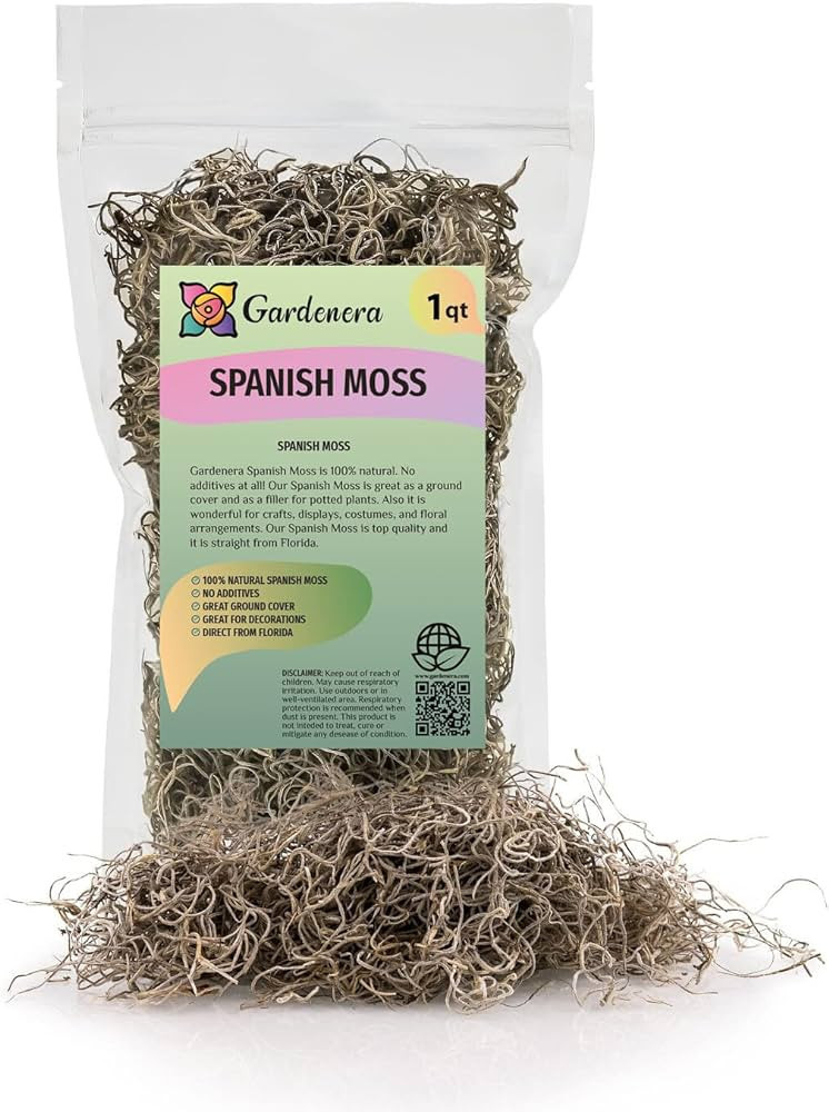 Premium Natural Spanish Moss | Natural Preserved - Great Ground Cover - Filler for Potted Plants ... | Amazon (US)