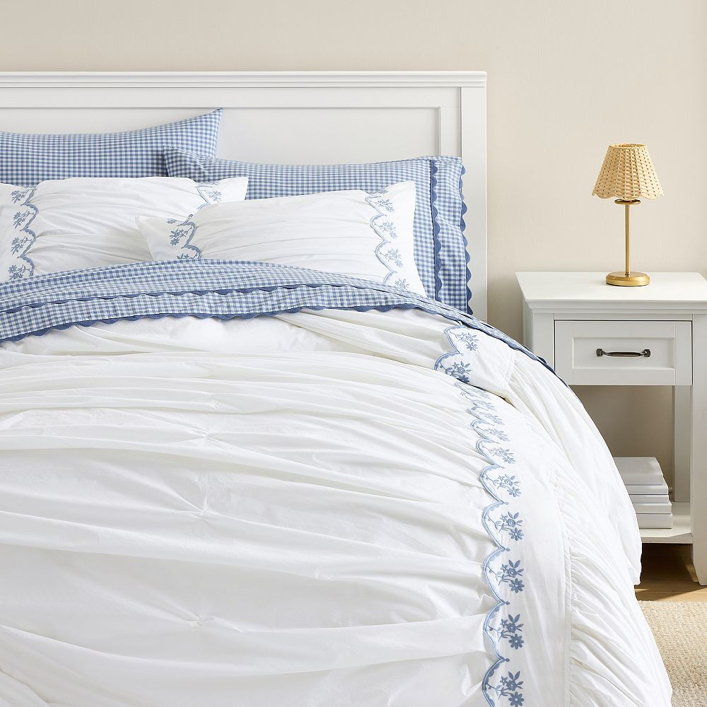 Olivia Embroidered Duvet Cover | Pottery Barn Teen