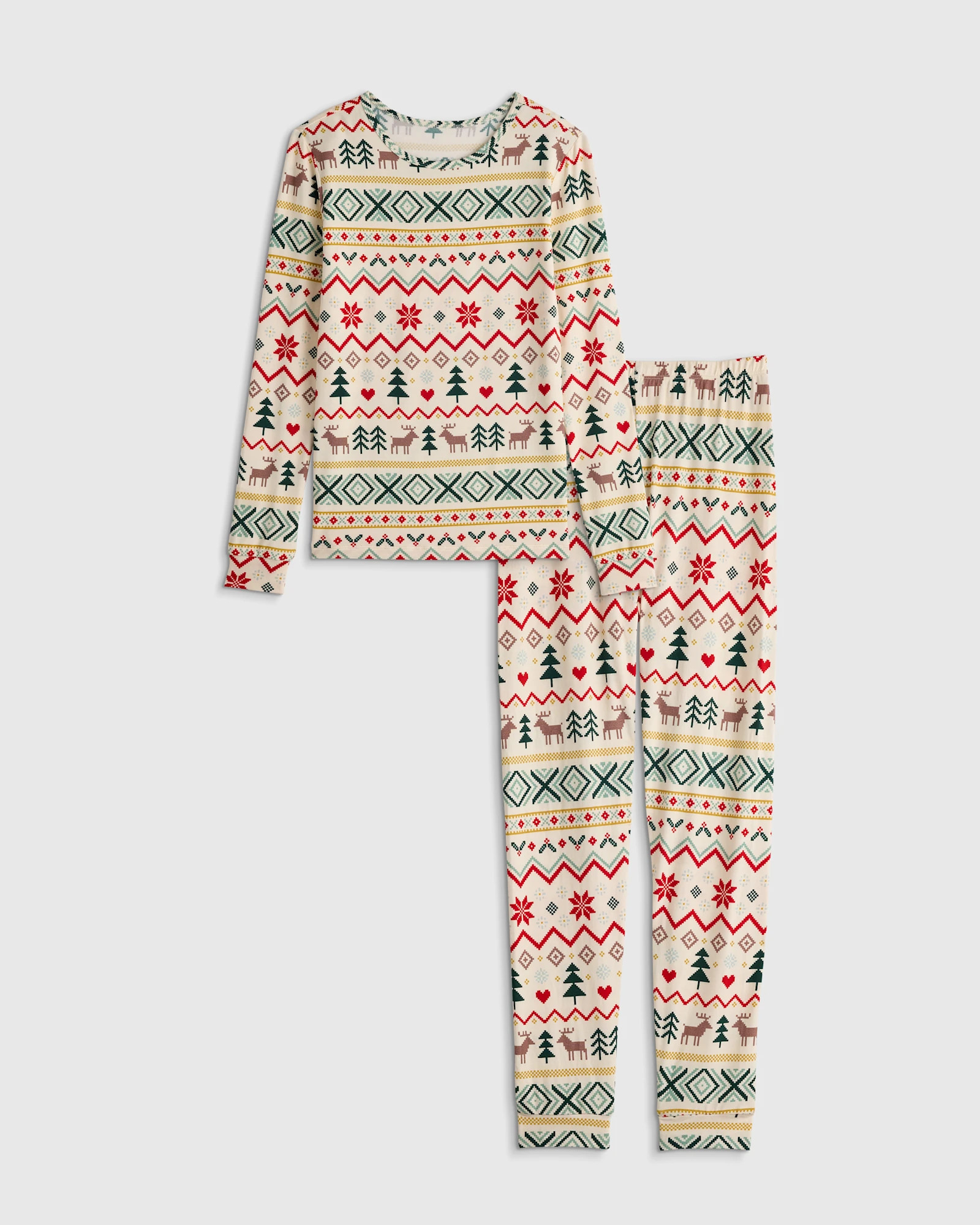 Quince | Bamboo Long Sleeve Pants Pajama Set in Celestial Dreams, Size 8 | Quince