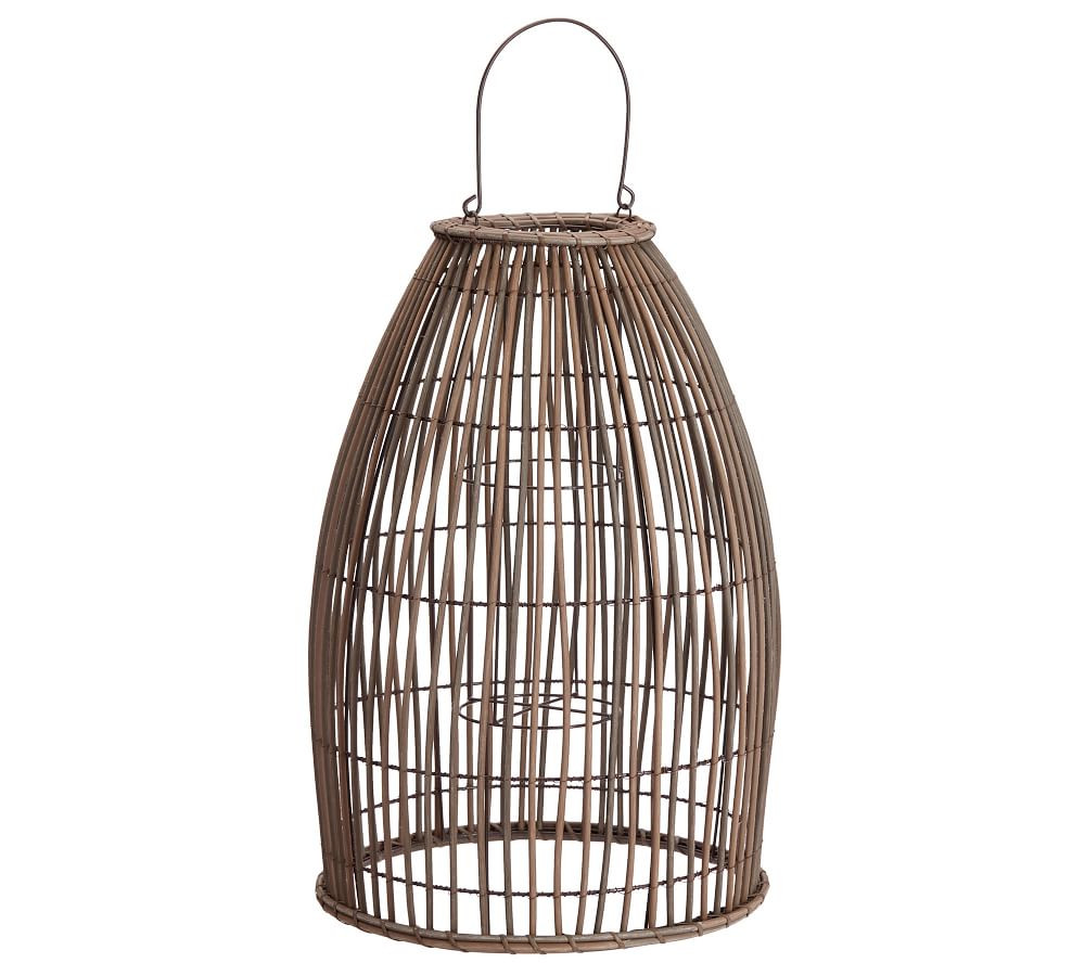 Careyes All Weather Wicker Indoor/Outdoor Lantern | Pottery Barn (US)