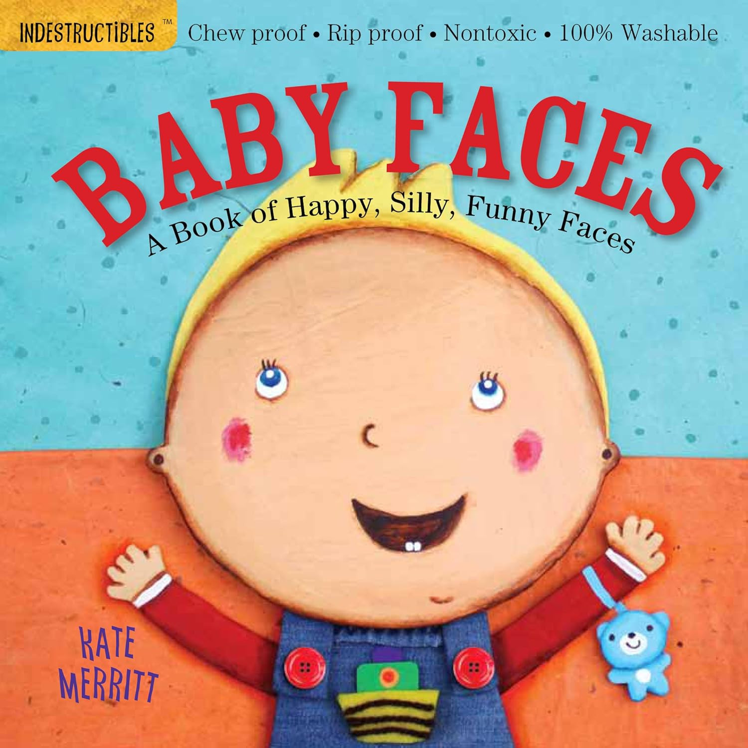Indestructibles: Baby Faces: A Book of Happy, Silly, Funny Faces: Chew Proof · Rip Proof · Nontoxic · 100% Washable (Book for Babies, Newborn Books, Safe to Chew) | Amazon (US)