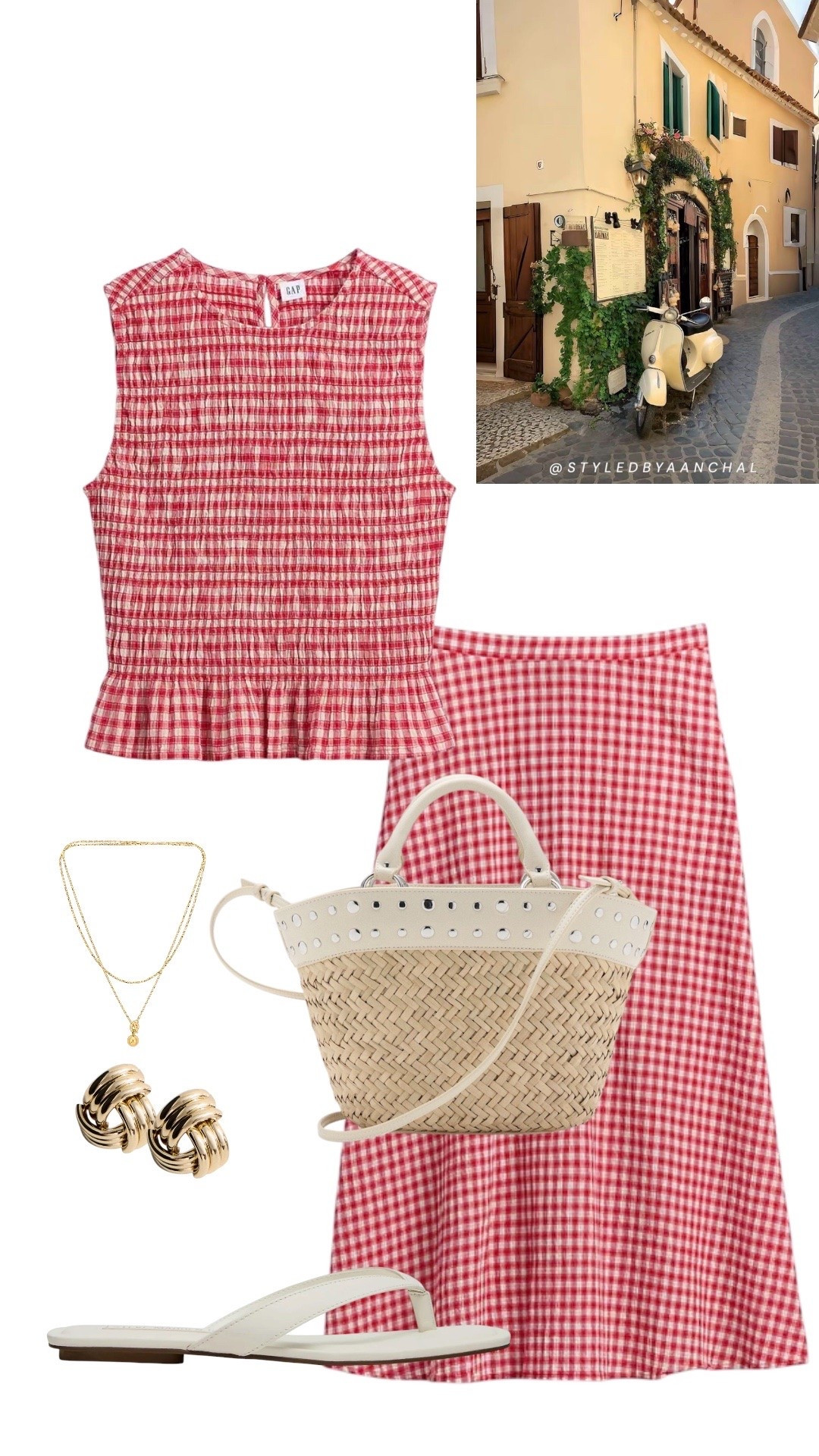 Red gingham set outfit


Gap
Red gingham 
Summer sets
Mangonraffis bag
White raffia
Steve Madden 
White sandals

#LTKsummer #LTKdresses #LTKtravel