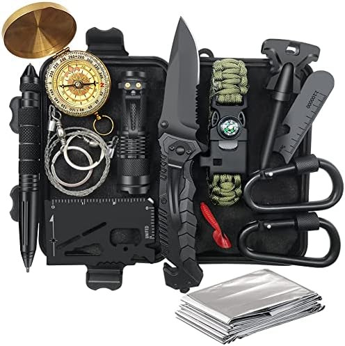 Gifts for Men Dad Husband, Survival Kit 14 in 1, Survival Gear and Equipment, Christmas Stocking ... | Amazon (US)