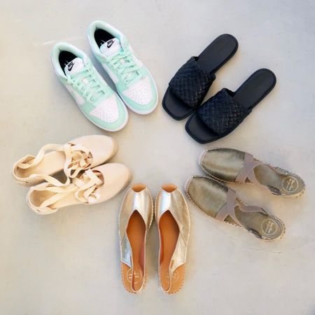 Summer shoe capsule 💕 loving espadrilles, square toes and metallic hues 🌺

#LTKstyletip #LTKshoecrush