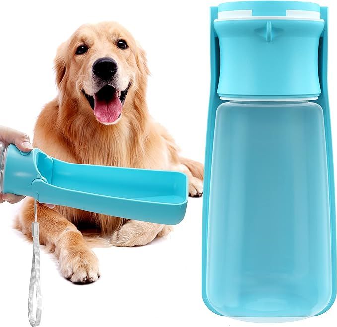 Portable Dog Water Bottle for Walking 19 OZ or 12 OZ Portable Pet Water Bottles for Puppy Small M... | Amazon (US)