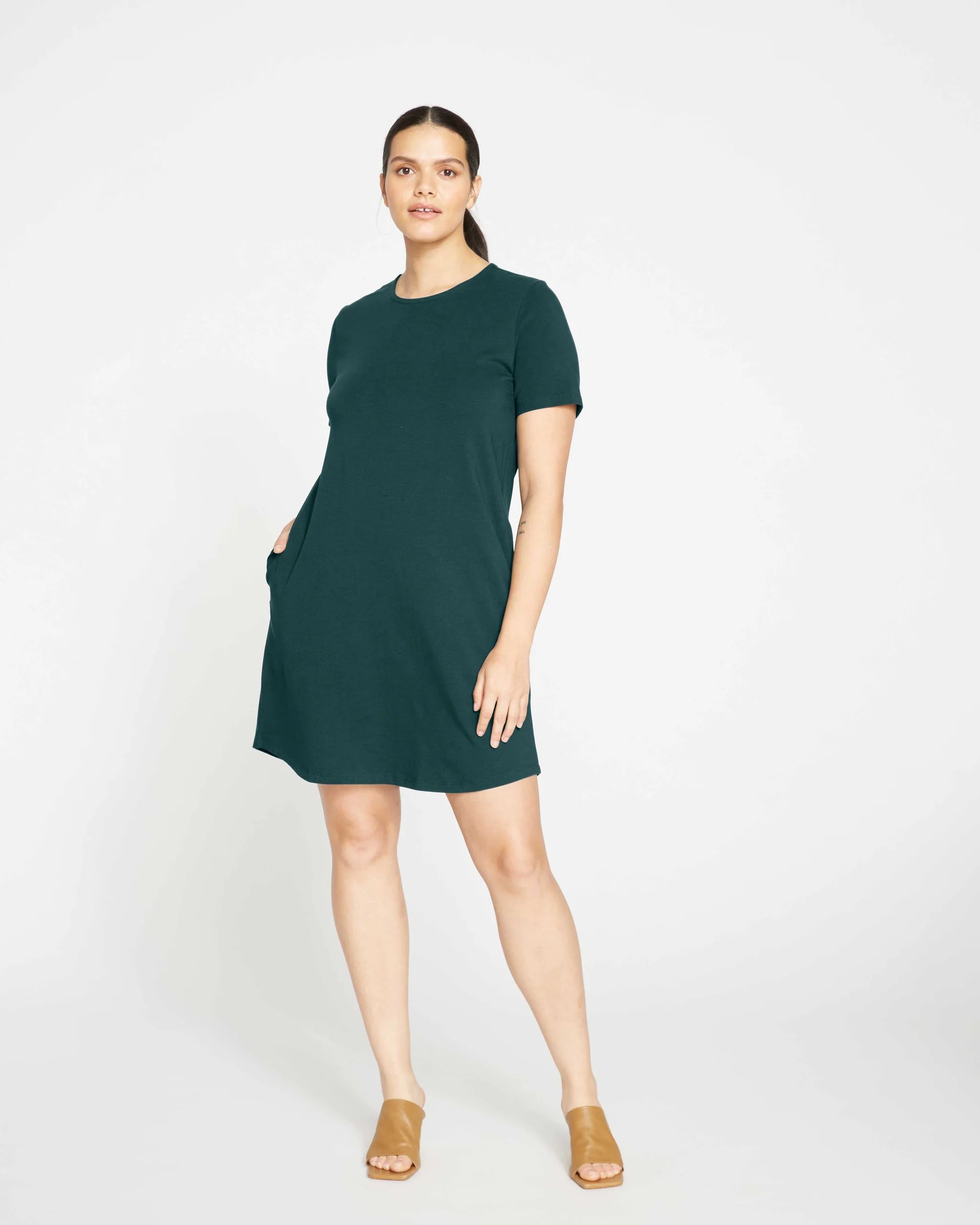 Halie T-Shirt Dress - Deep Sea | Universal Standard