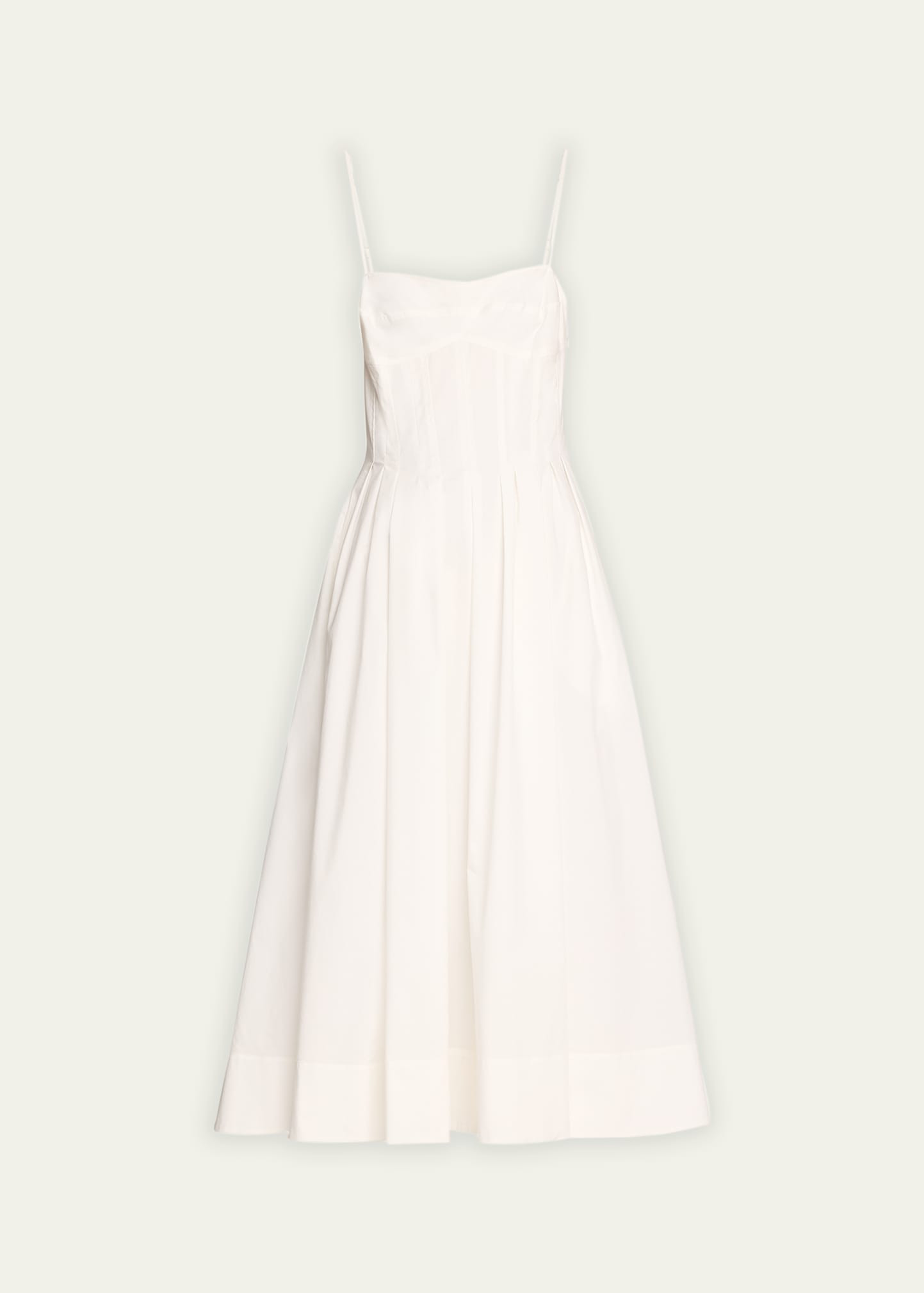 SIMKHAI Kittiya Sleeveless A-Line Midi Bustier Dress | Bergdorf Goodman