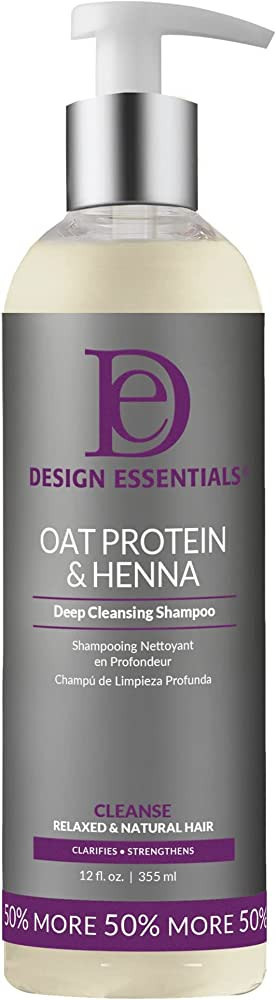 Design Essentials Oat Protein and Henna Deep Cleansing Shampoo, 32 Ounce (packaging may vary) | Amazon (US)
