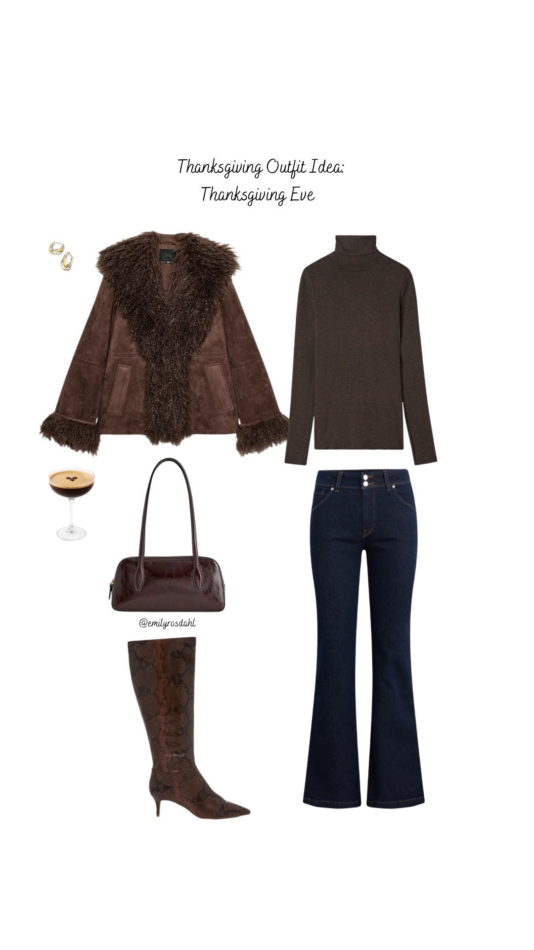 Thanksgiving eve outfit! Obsessed with hudson jeans, especially this bootcut style. I love intimissimi cashmere tops & really want to try the turtleneck style. The jacket is absolutely everything to me! 10/10 outfit. 

#LTKGiftGuide #LTKHoliday #LTKootd