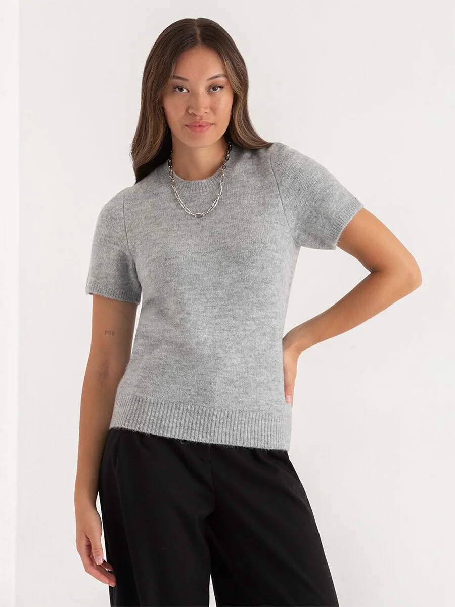Cashmere Blend Crew Neck Sweater | Rickis | Ricki's
