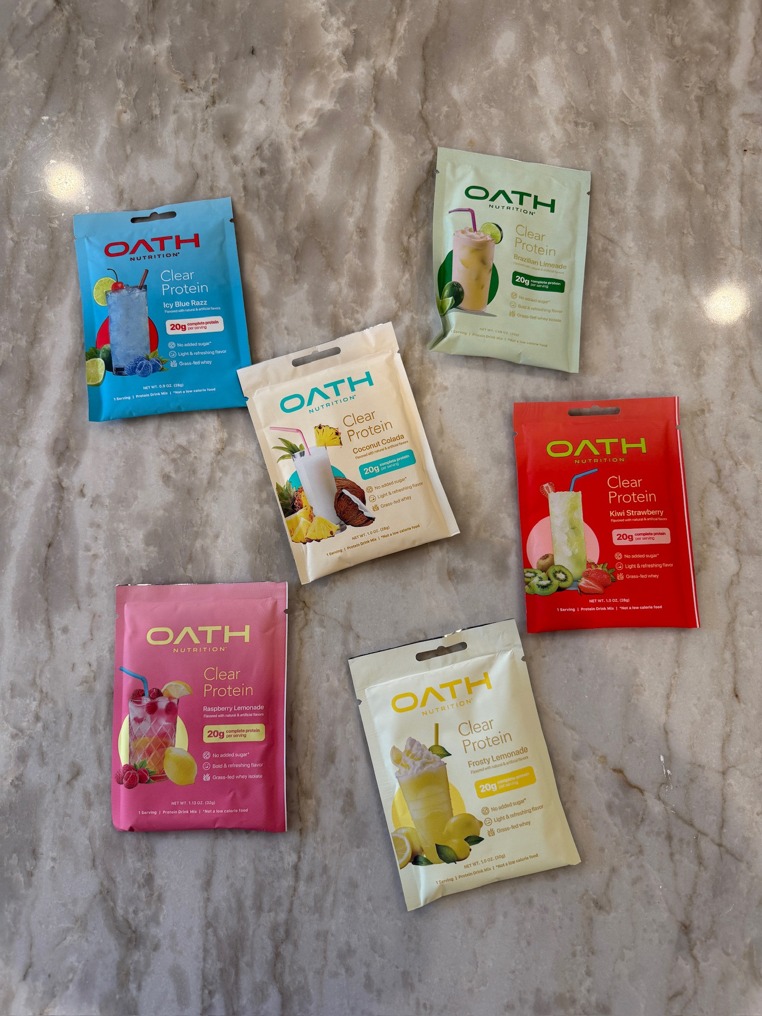 Oath nutrition with SINGLE serve protein packets!! 

protein, protein powder, whey isolate, clear protein packets, clear protein, Gracewhitefit, Grace White 

 

#LTKGiftGuide #LTKfitnessgoals #LTKmomlife