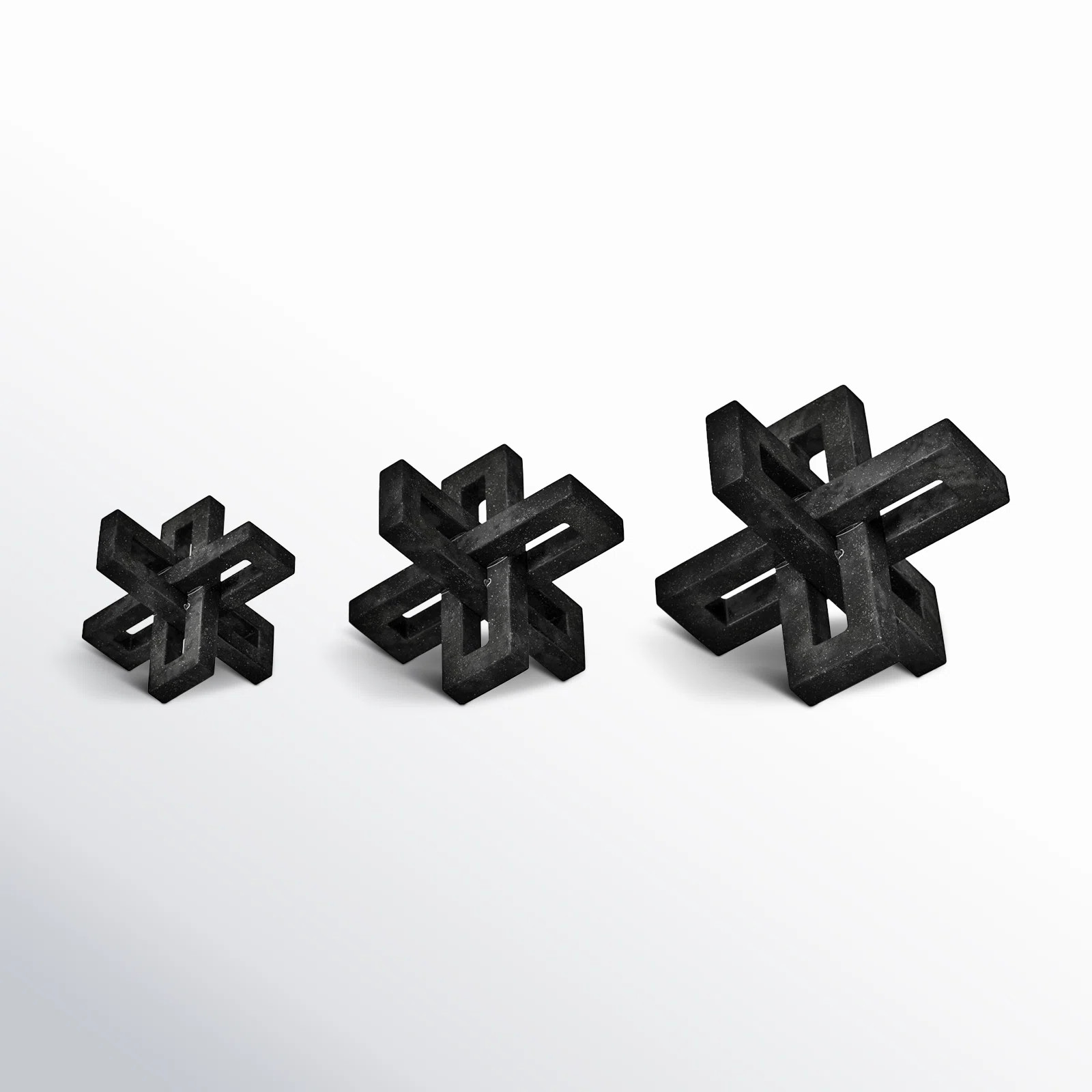 Audria 3 Piece Aleph Sculpture Set | AllModern