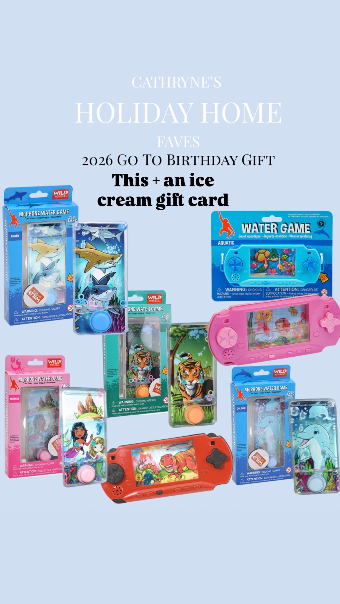My go to birthday gift for all of the birthday parties my kids go to in 2026! 🍦 An ice cream gift card to a local place & a fun water game!

#LTKGiftGuide #LTKKids