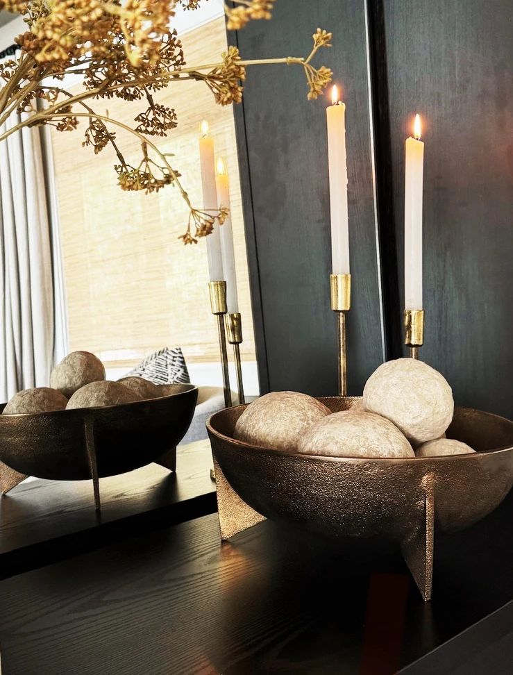 Gold Metal Decorative Bowls | The Style Edit Collective