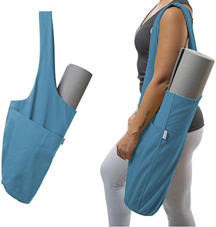 Yogiii Yoga Mat Bag | The Original YogiiiTote | Yoga Mat Tote Sling Carrier with Large Side Pocke... | Amazon (US)