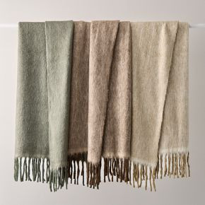 Cross Dye Faux Mohair Throw | West Elm (US)