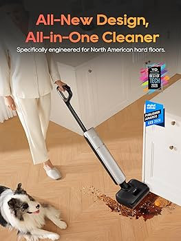 DREAME Aero Pro Wet Dry Vacuum Mop, Ultra-Slim with Hot Self-Cleaning/Self-Drying, 0 Hair Tangle ... | Amazon (US)