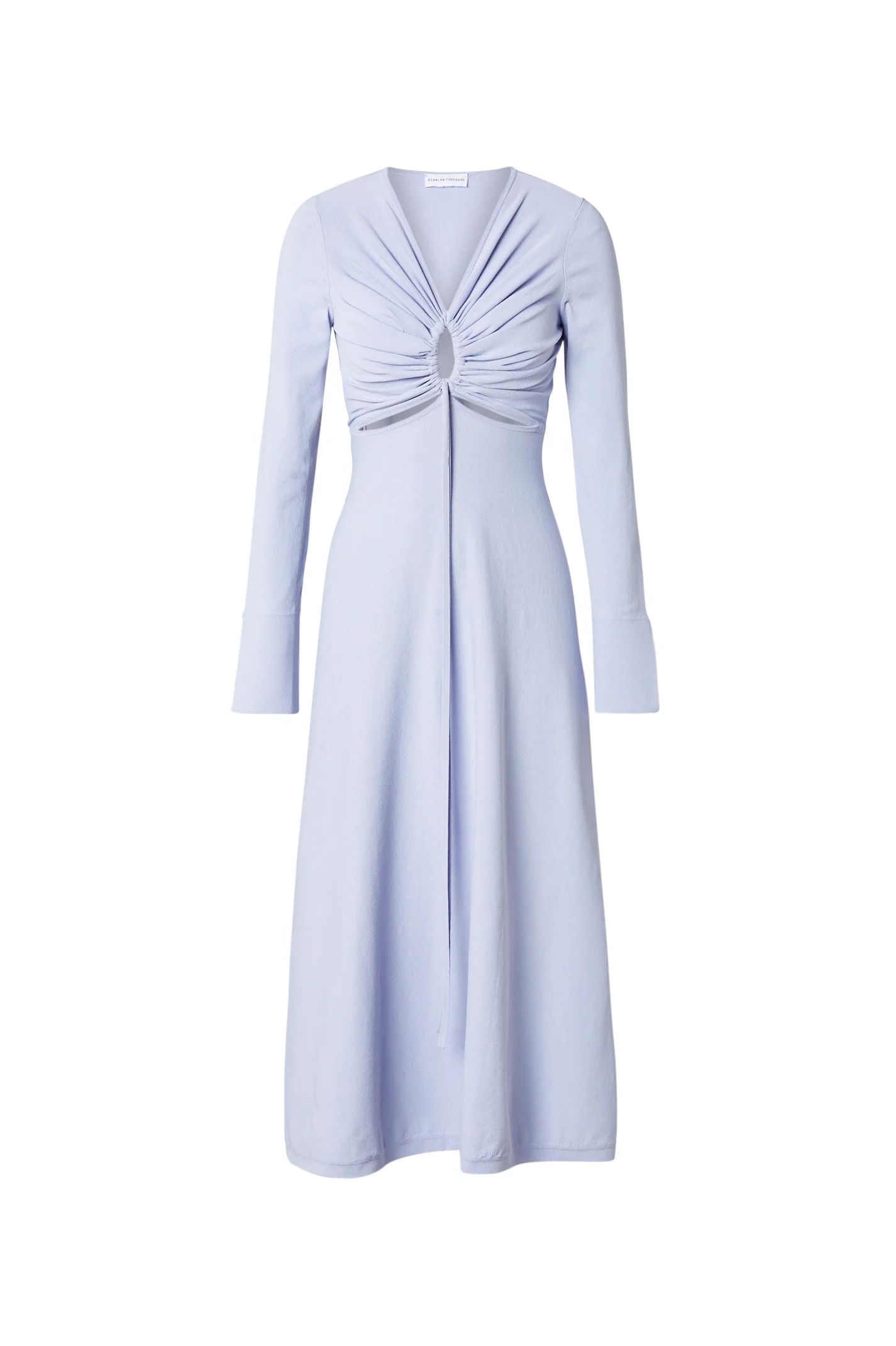 Crepe Knit Keyhole Dress Lilac | Scanlan Theodore
