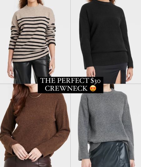These are perfect sweaters and so versatile to pair with jeans, lounge pants, skirts, and leather pants 😍✨ 

Let me know in the comments if you want to see how to style them! 

#LTKstyletip #LTKSeasonal #LTKfindsunder50