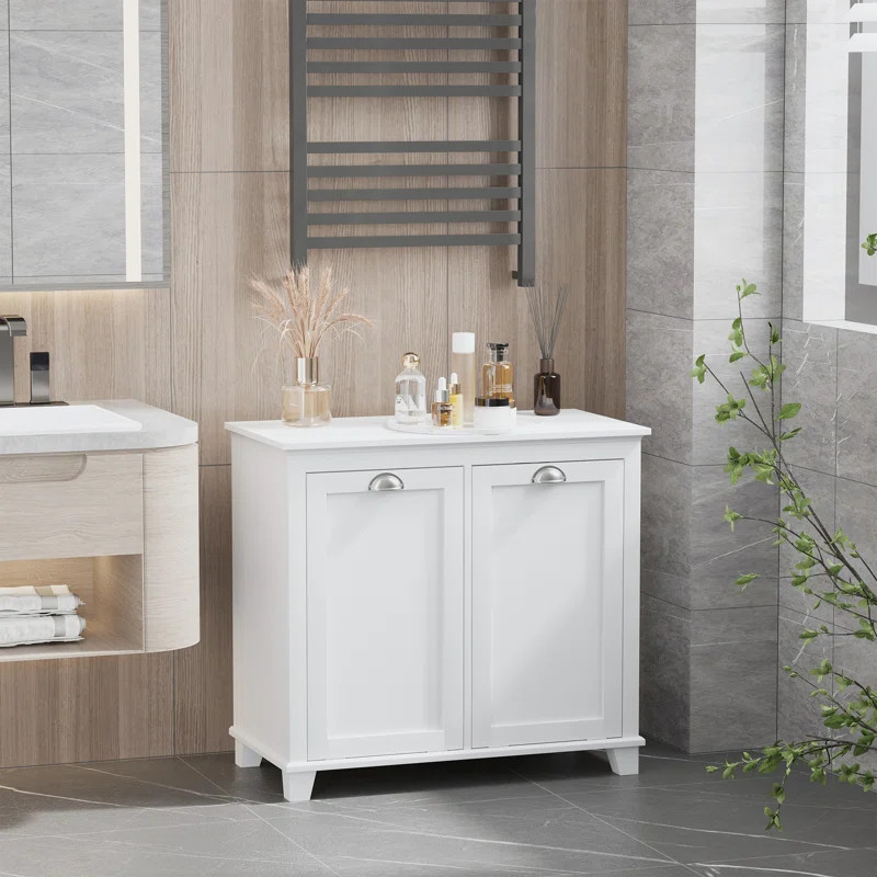 Wood Cabinet Laundry Hamper | Wayfair North America