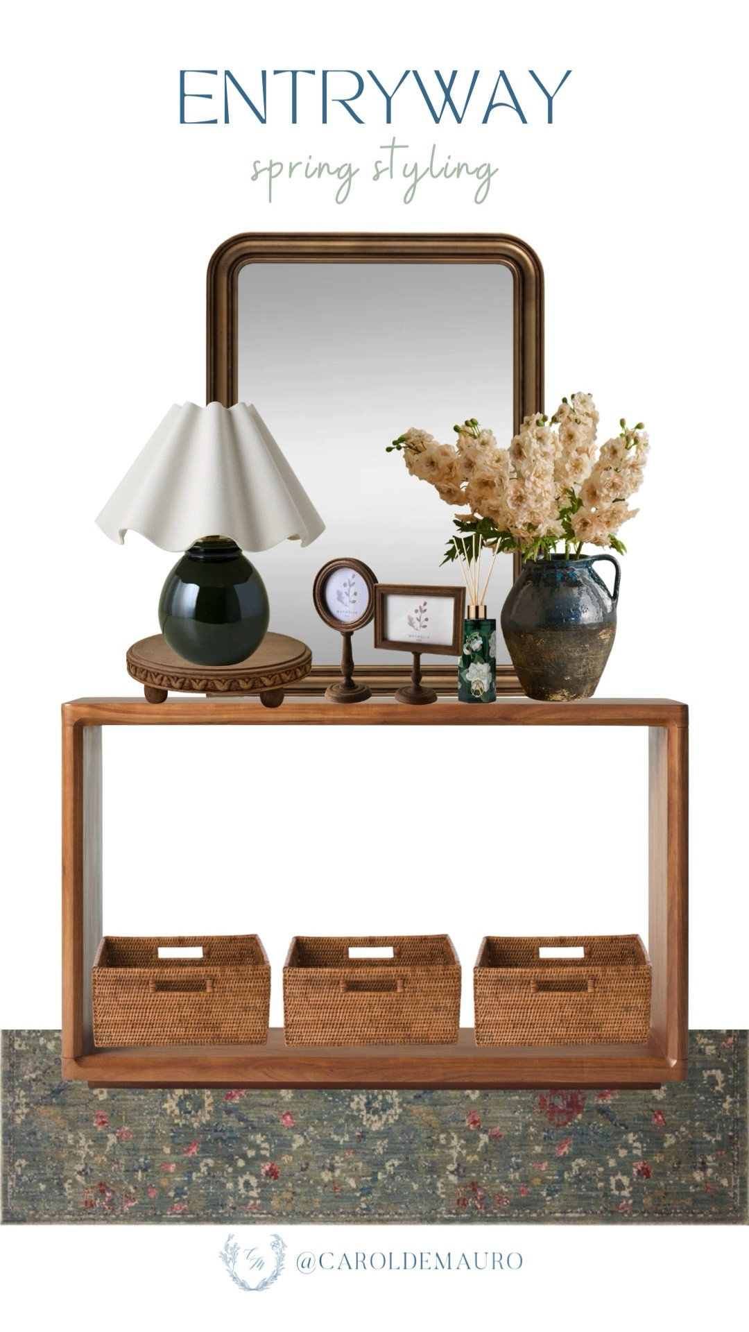 A little seasonal styling goes a long way in making a house feel like a home. This setup perfectly balances organic wood tones with soft spring blooms for an effortless, curated look!

entryway styling, furniture finds, vintage decor, modern farmhouse, floral arrangement, living room inspo, foyer design, console table

#LTKU #LTKSeasonal #LTKHome