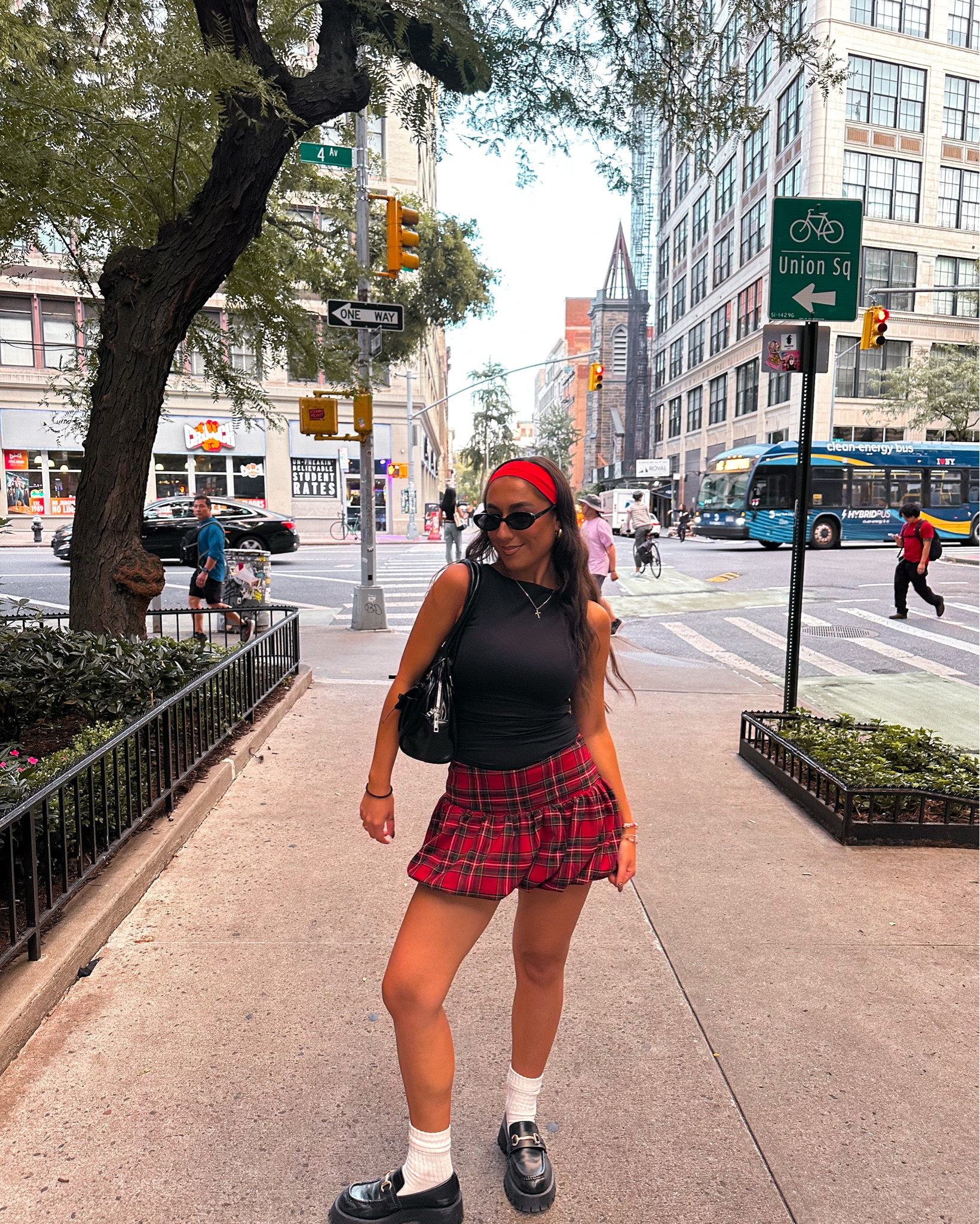 The perfect fall outfit. I love this skirt so much! Great for autumn, winter, and even Christmas coming up. It’s so comfortable and has built in shorts! I also love these loafers for any fall outfit. They are super comfortable and great for a day walking around in the city 

#LTKFallSale #LTKStyleTip #LTKNYFW