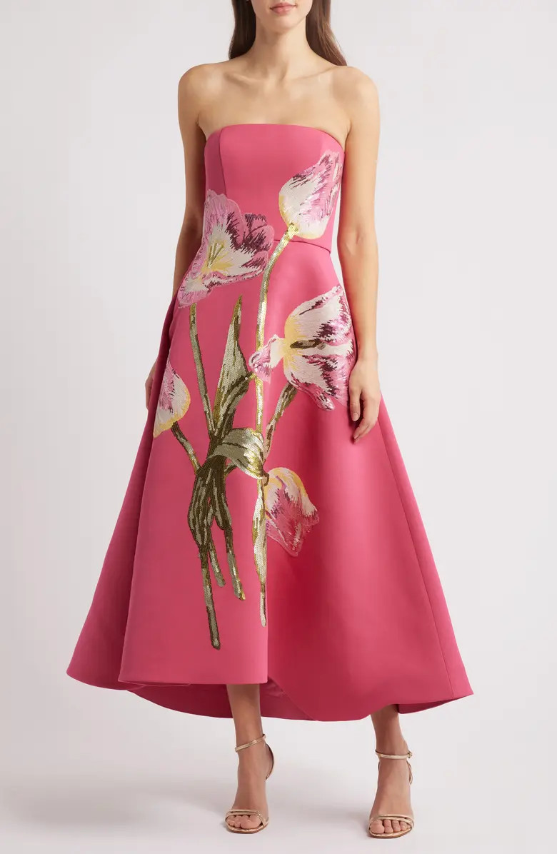 Sequin Strapless Cocktail Dress | Nordstrom