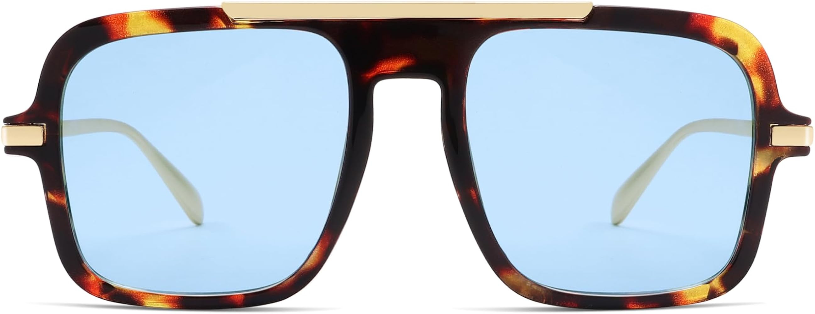 Trendy Aviator Sunglasses for Women Men Vintage 90s Designer Shades AP3763 | Amazon (US)