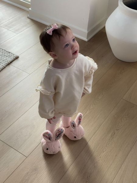 Bunny slippers for toddlers!! #baby #babyshoes 

#LTKbaby #LTKkids #LTKfindsunder50