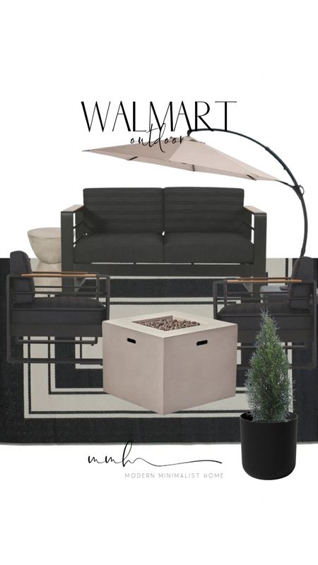Neutral and bold Walmart outdoor living design! Loving this affordable modern patio furniture! And this modern cement fireplace is perfection! 

OUTDOOR PATIO // OUTDOOR LIVING // OUTDOOR DECOR // OUTDOOR DESIGN// OUTDOOR FURNITURE // OUTDOOR RUG // OUTDOOR PLANTERS // DECK FURNITURE // OUTDOOR RUG // OUTDOOR COFFEE TABLE //

#LTKSeasonal #LTKhome #LTKstyletip