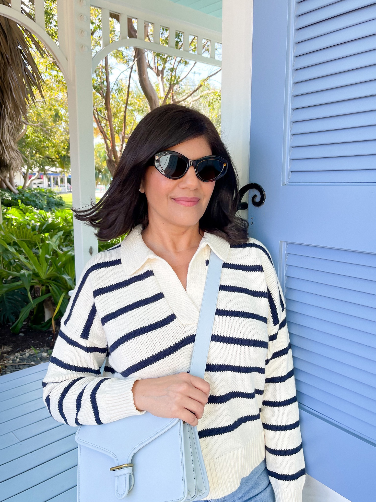 Madewell Dedham Stripe Polo Sweater curated on LTK