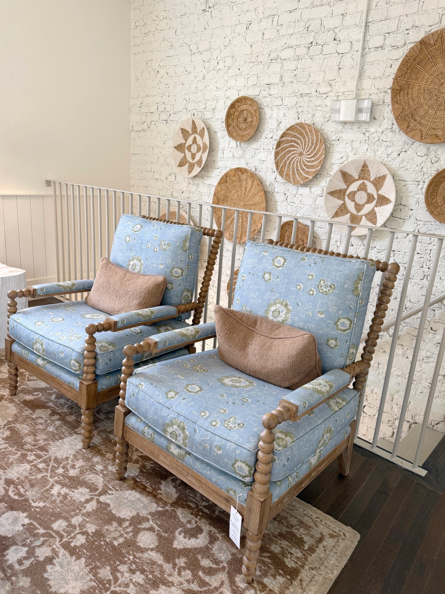 Accent chair moment! 😍 The Beckett Chair from Serena & Lily, shown here in the Driftwood frame with Windermere Linen in Coastal Blue, features a bold blue print that really makes it stand out. 🩵 The clean lines paired with the statement fabric give it that perfect balance of classic and eye-catching style. ✨ A beautiful statement accent chair for a living room, bedroom, or reading nook.  📖 Also available in many other fabrics and prints to customize your look. 👀 #serenaandlily #accentchair #sidechair

#LTKHome #LTKSaleAlert