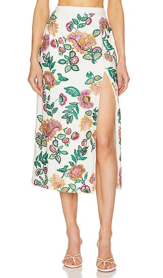 Thara Skirt in Paisley Floral | Revolve Clothing (Global)