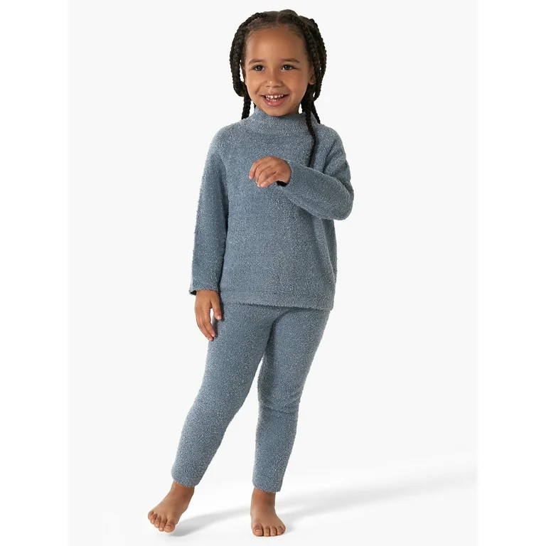Modern Moments By Gerber Toddler Girl Long Sleeve Cozy Mock Neck Top & Legging 2-Piece,12M-5T | Walmart (US)