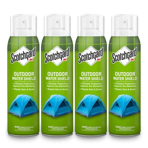Scotchgard Outdoor Water Shield Fabric Spray, Water Repellent Spray for Spring and Summer Outdoor Gear and Patio Furniture, Fabric Spray for Outdoor Items, 42 Ounces (4 Cans) | Amazon (US)