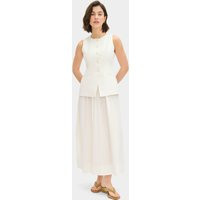 Harley Sleeveless Waistcoat Dress, WHITE / UK 8 | ALIGNE UK & EU