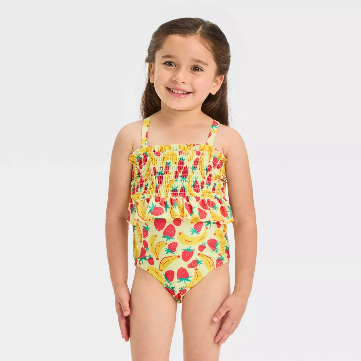 Toddler Girls' Smocked One Piece Swimsuit - Cat & Jack™ | Target