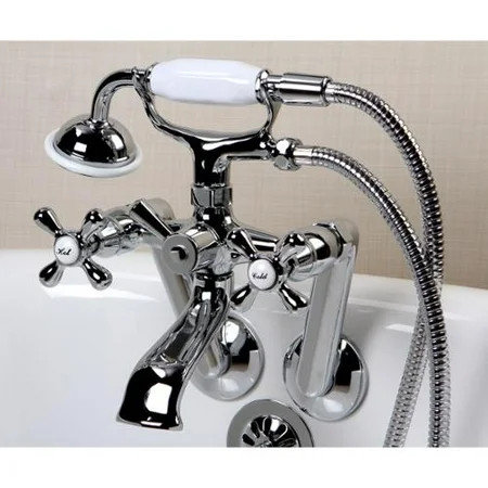 Kingston Brass Tub Wall Mount Chrome Clawfoot Tub Faucet | Walmart (US)