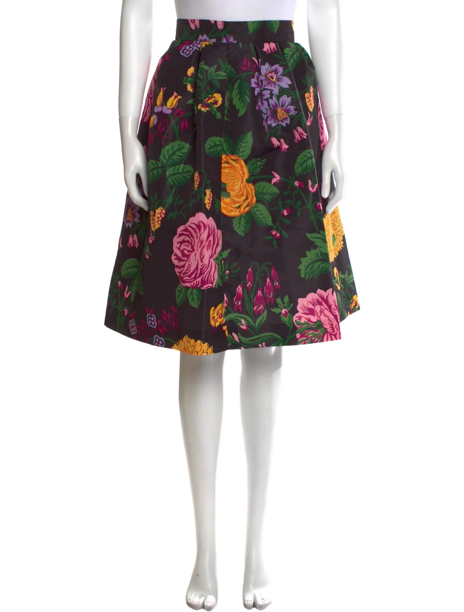 Floral Print Knee-Length Skirt w/ Tags | The RealReal