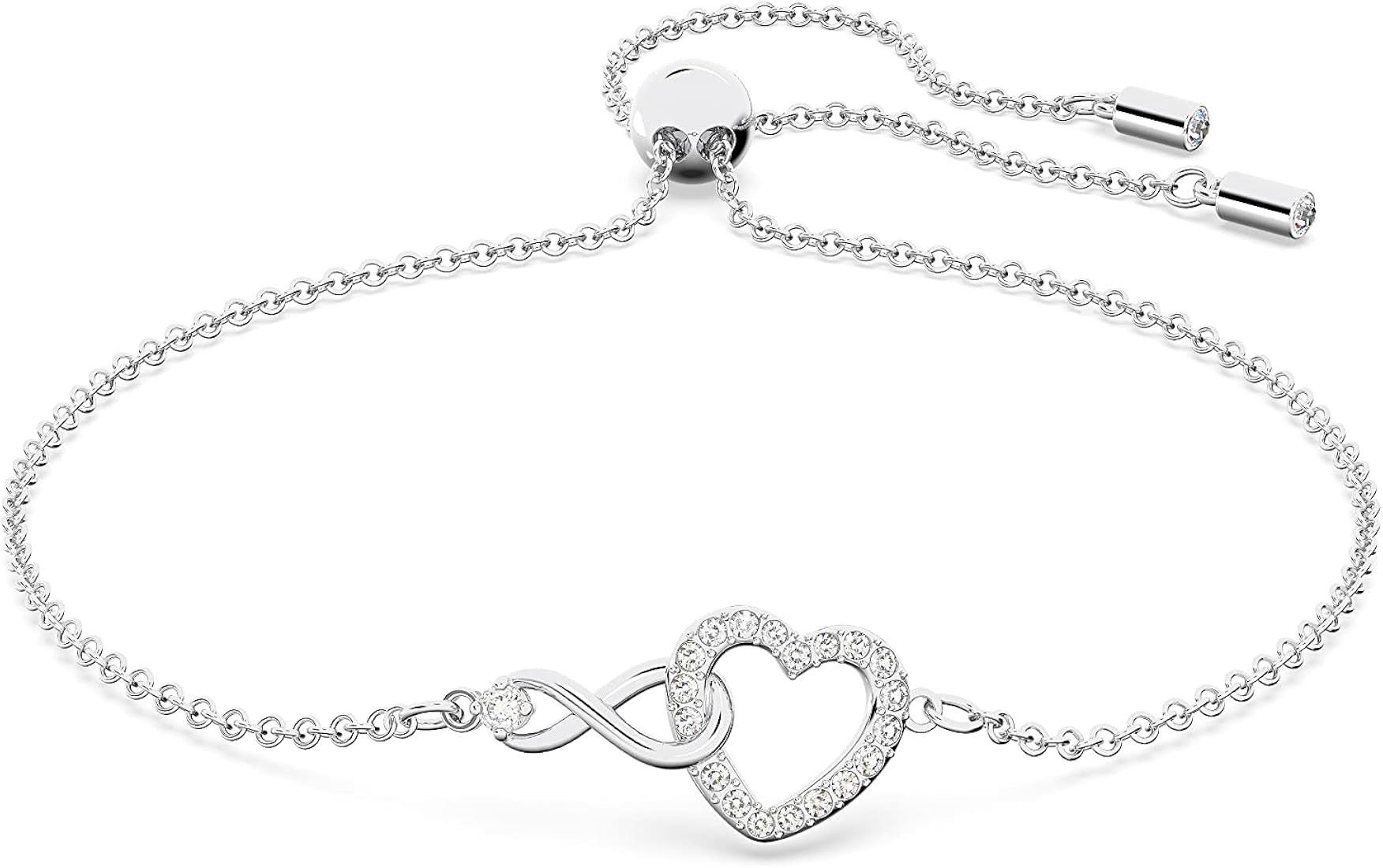 Swarovski Infinity Heart Jewelry Collection, Necklaces and Bracelets, Rose Gold & Rhodium Tone Fi... | Amazon (US)