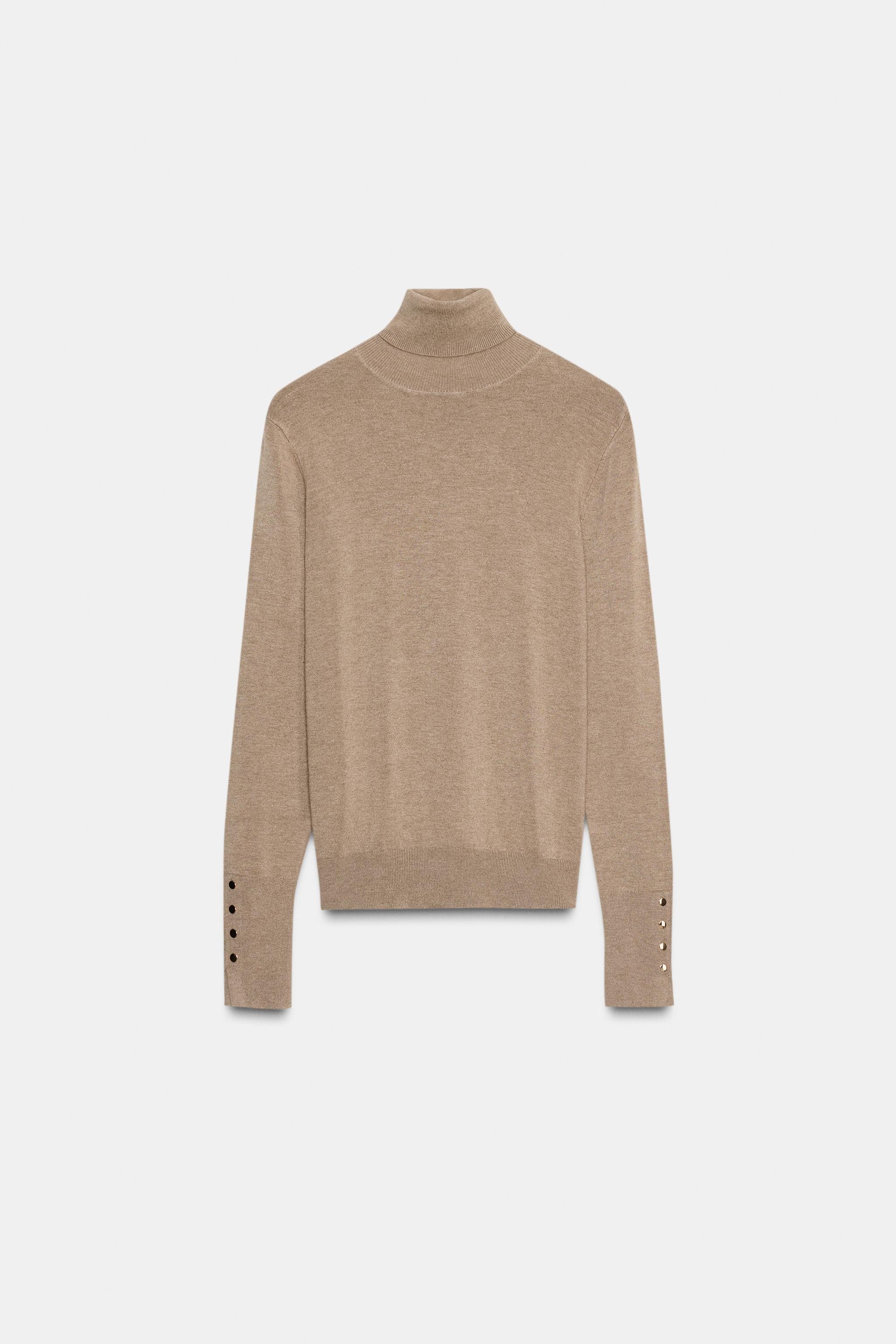 BASIC HIGH NECK KNIT SWEATER | Zara UK