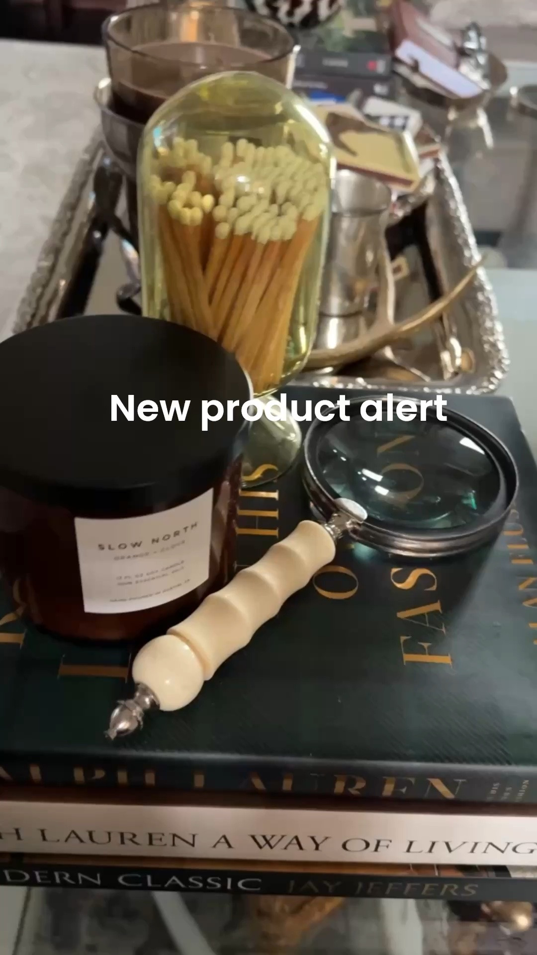 Happy Mail 
New product alert 

Woman owned business
Slow north

Candles made in small batches with intention using thoughtful sourced ingredients and natural materials. 
A product you can feel good about having in your home.

Orange glove scented candle 
And I got the linen spray as well.

Glass Match holder 

Magnifying glass (mines vintage) linked similar 

Two Ralph Lauren coffee table books

#LTKHome #LTKstorytime