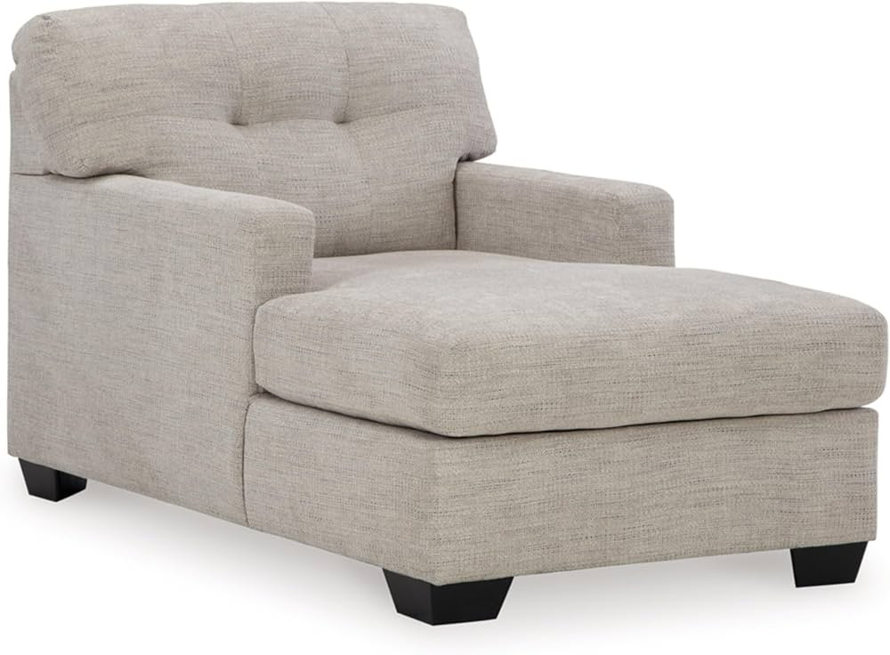 Signature Design by Ashley Mahoney Contemporary Tufted Upholstered Chaise, Beige | Amazon (US)