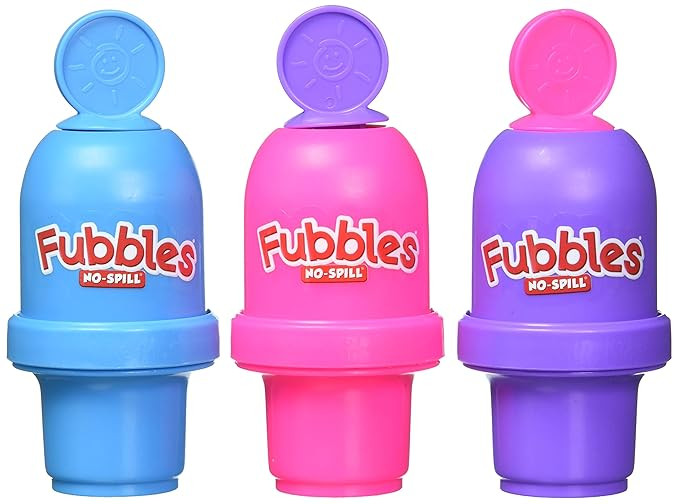 Little Kids Fubbles No Spill Bubble Tumbler Mini 3 Pack Party Favor Set, Includes 2oz of bubble s... | Amazon (US)