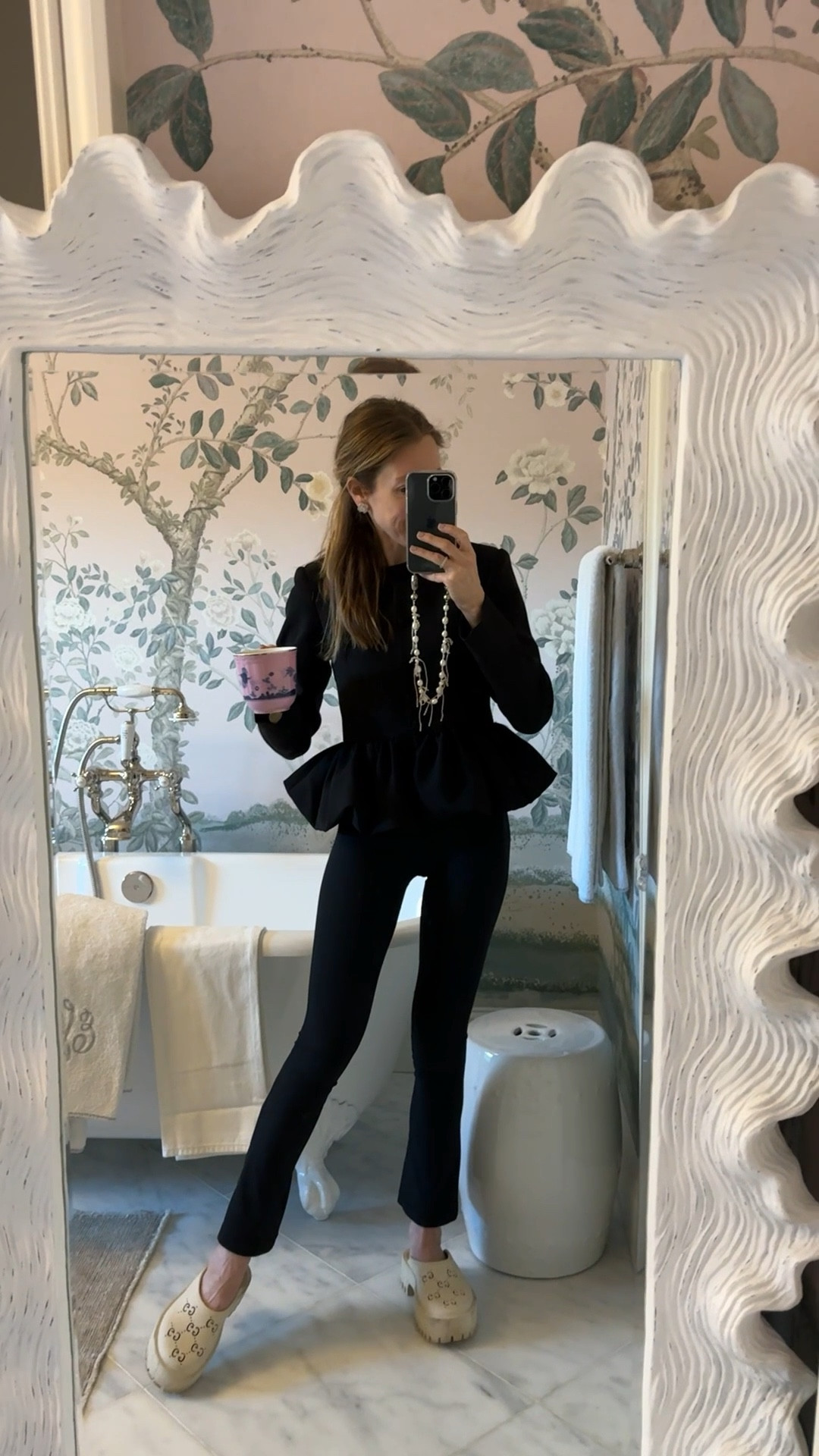 This $70 peplum jacket is giving Liberowe and is already a wardrobe staple. I love it so much with jeans or workout pants for a polished carpool look. So many of you loved it yesterday, grab it before it sells out. I’m in XS.