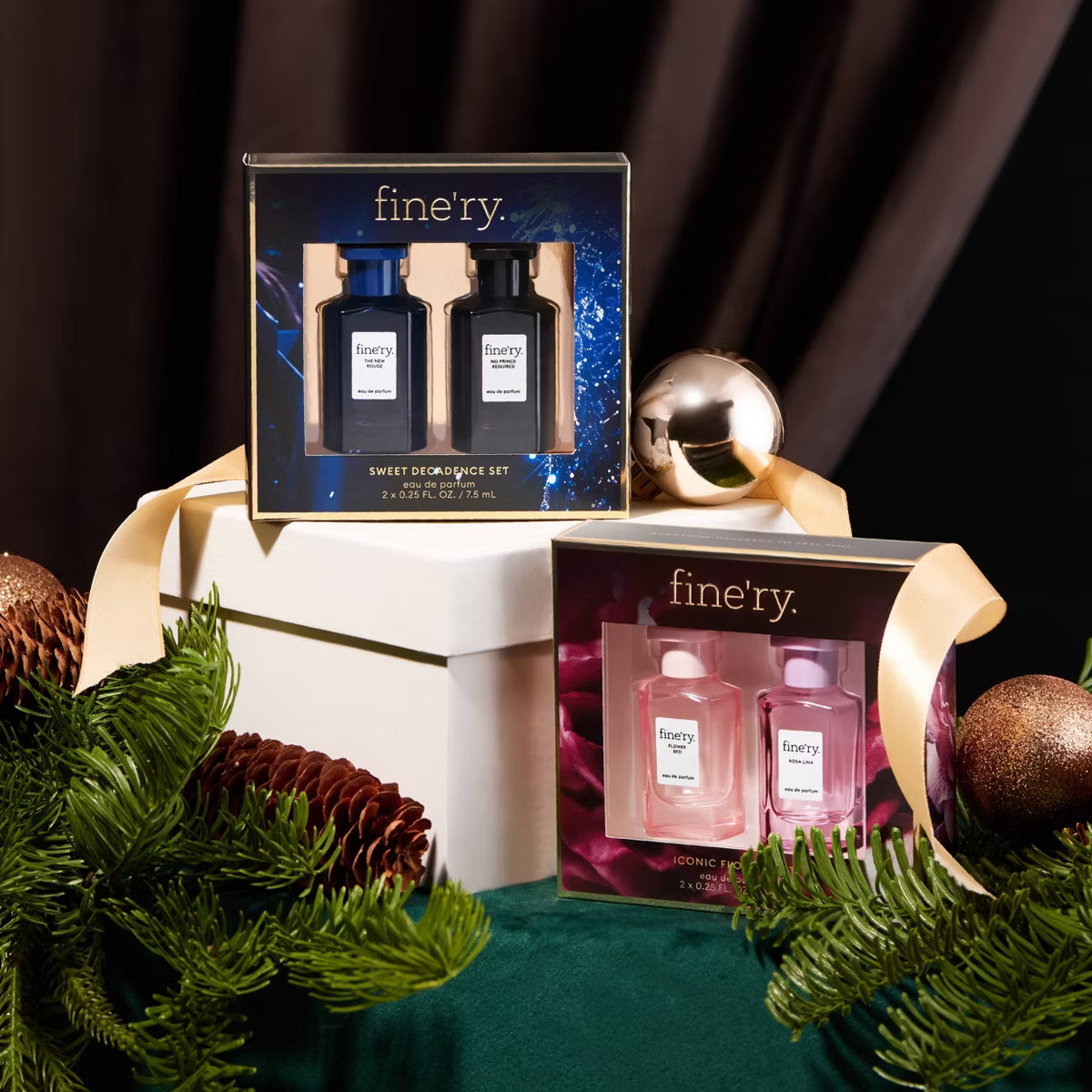 fine'ry. Mini EDP Duo Gift Set - Rosa Lina + Flower Bed - 2pc | Target