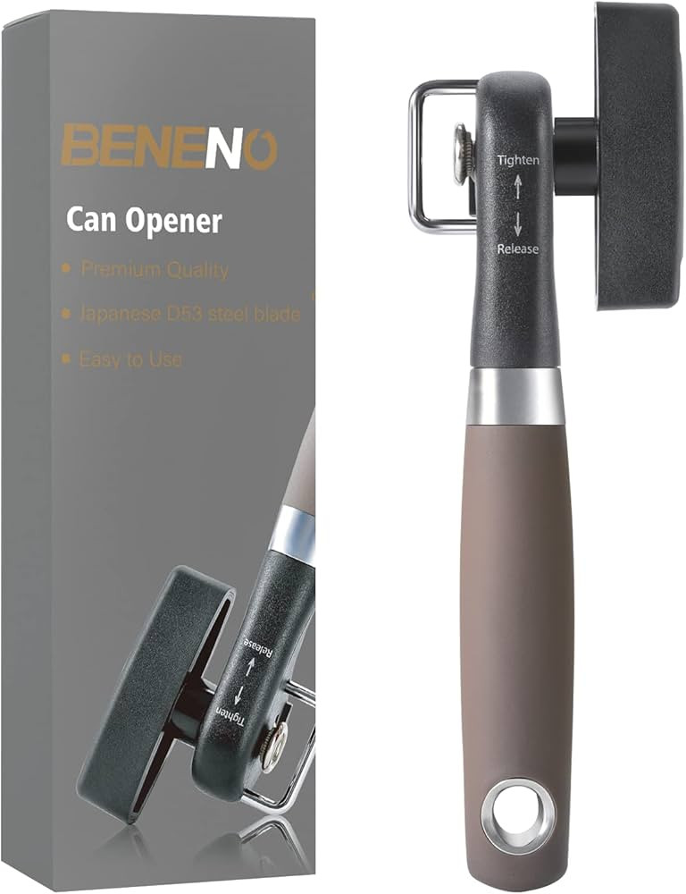 Beneno Can Opener, Manual Side Safe Cut Can Opener Smooth Edge with Durable Sharp Blade, Effort-S... | Amazon (US)