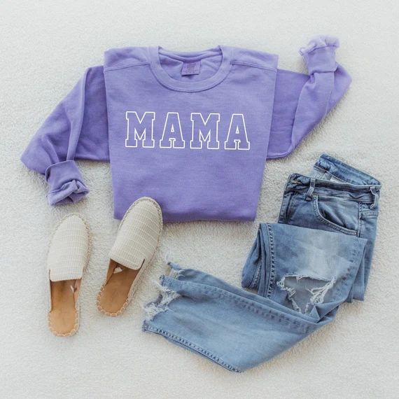 MAMA Sweatshirt  Unisex Sweater  Mom Gift   Mother's | Etsy | Etsy (US)