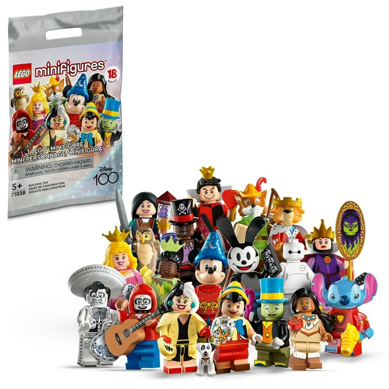 LEGO Minifigures Disney 100 71038, Limited Edition Disney Collectible Figures | Walmart (US)